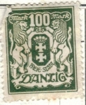 Stamps Germany -  pi DANTZIG 1922 (Y105)