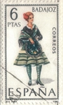Stamps Spain -  ESPANA 1967 (E1772) Trajes tipicos espanoles - Badajoz 6p
