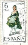 Stamps Spain -  ESPANA 1969 (E1901) Trajes tipicos espanoles - Lerida 6p