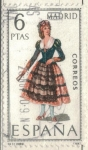 Stamps : Europe : Spain :  ESPANA 1969 (E1904) Trajes tipicos espanoles - Madrid 6p