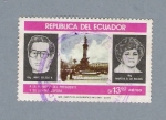 Stamps Ecuador -  A la memoria del Presidente y a su Señora esposa