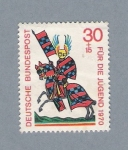 Stamps Germany -  Für die Jugend 1970