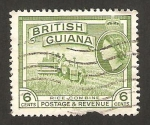 Stamps Europe - Guyana -  Guyana británica - recogida del arroz 