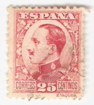 Stamps Spain -  Alfonso XIII, Tipo Vaquer de perfil. - Edifil 495