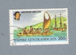 Stamps Africa - Central African Republic -  Aniversario de James Cook