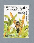 Stamps : Africa : Niger :  Insectos. Puttalse Pouge