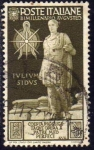 Stamps Italy -  Italia 1937 Scott 381 Sello Reino Cesar Augusto 30 usado 