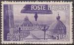 Stamps Italy -  Italia 1946 Scott 483 Sello Nuevo ** Vista desde Catedral Republica de Pisa Siglo XI-SV 