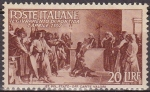 Sellos de Europa - Italia -  Italia 1946 Scott 485 Sello ** Juramento Pontificio 7 Abril 1167 