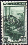 Stamps Italy -  Italia 1950 Scott 554 Sello Trabajos Il Telaio Calabria Molise Usado 