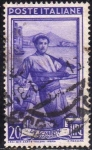 Stamps Italy -  Italia 1950 Scott 557 Sello Trabajos La Sciabica Campania Usado 