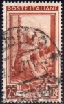 Stamps : Europe : Italy :  Italia 1950 Scott 558 Sello Trabajos Le Arance Las Naranjas Sicilia Usado 