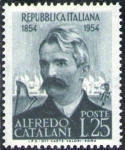 Stamps Italy -  Italia 1954 Scott 654 Sello Nuevo ** Alfredo Catalani Compositor 