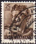 Sellos de Europa - Italia -  Italia 1961 Scott 818 Sello Dibujos Capilla Sixtina de Michelangelo Isaias usado 