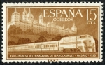 Stamps Spain -  Trenes