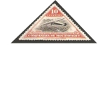 Stamps Mozambique -  inauguración del servicio aéreo, avión