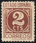 Stamps Spain -  Cifras