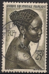 Stamps : Africa : France :  Joven de Bacongo