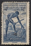 Stamps France -  Trabajador de Dahomey