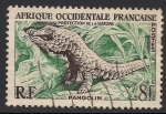 Stamps : Europe : France :  Pangolín.