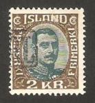 Sellos del Mundo : Europe : Iceland : christian X