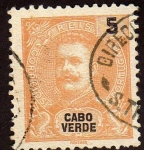 Stamps : Africa : Cape_Verde :  Carlos 1º