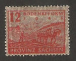 Stamps Germany -  Saxe - Reforma agraria, labrador