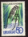 Stamps Uruguay -  Manos  Sello conmemorativo Tragedia de Los Andes