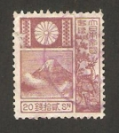 Stamps Japan -  monte fuji