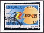 Stamps Belgium -  expo´92