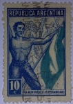 Stamps : America : Argentina :  Pro Monumento al Descamisado