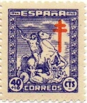 Stamps Spain -  PRO TUBERCULOSOS.986