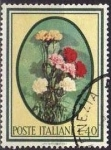 Stamps Italy -  Italia 1966 Scott 935 Sello Flora Florentine Iris usado