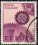 Stamps Italy -  Italia 1967 Scott 951 Sello Serie Europa usado