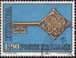 Stamps Italy -  Italia 1968 Scott 980 Sello Serie Europa usado