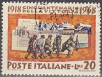 Stamps Italy -  Italia 1968 Scott 990 Sello Cincuentenario de la Victoria 1918-1968 usado 20L 