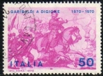 Sellos de Europa - Italia -  Italia 1970 Scott 1022 Sello Garibaldi y la batalla de Dijon usado