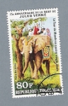Stamps : Africa : Togo :  75e Aniversario de la muerte de Julio Verne