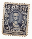 Stamps America - Guatemala -  Justo Rufino Barrios Ed 1926
