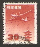 Stamps Japan -  pagoda de horyuji 