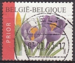 Sellos del Mundo : Europa : B�lgica : Belgica 2002 Scott 1937 Sello Flores Crocuses Usado Michel 3191 Belgique 
