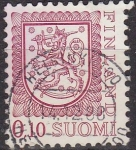 Stamps Finland -  FINLANDIA 1978 Scott 555 Sello Serie Basica Heraldica usado Michel  824 SUOMI FINLAND 