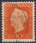 Stamps Netherlands -  Holanda 1947 Scott 297 Sello Reina Guillermina 30c usado Netherlands 