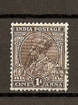 Sellos del Mundo : Europa : Reino_Unido : Jorge V / India Inglesa / sello 1911-26  India Postage