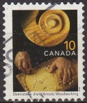 Stamps : America : Canada :  CANADA 1999 Scott 1679 Sello Artesania Oficios Ebanista Trabajador de la Madera Usado Michel 1770 