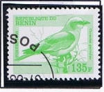 Stamps : Africa : Benin :  Coracias Garrulus