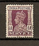 Stamps Europe - United Kingdom -  Jorge VI /  India Inglesa / Servicio