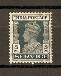 Stamps : Europe : United_Kingdom :  Jorge VI /  India Inglesa / Servicio