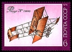 Stamps Russia -  RUSIA UN AVION DE 1910