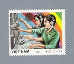 Sellos de Asia - Vietnam -  Teleoperadoras